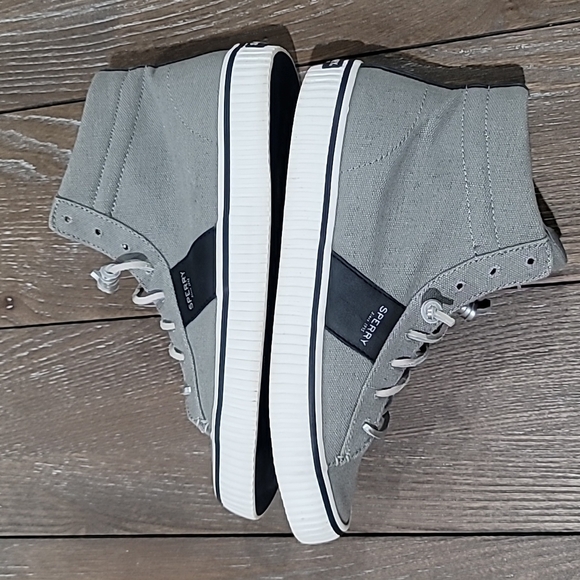 Sperry Rave Verge Hi-Top Sneaker Grey Size 9.5 - Picture 11 of 16